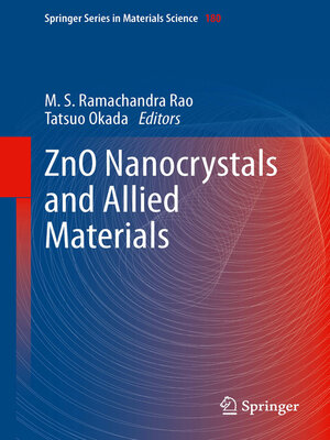 cover image of ZnO Nanocrystals and Allied Materials